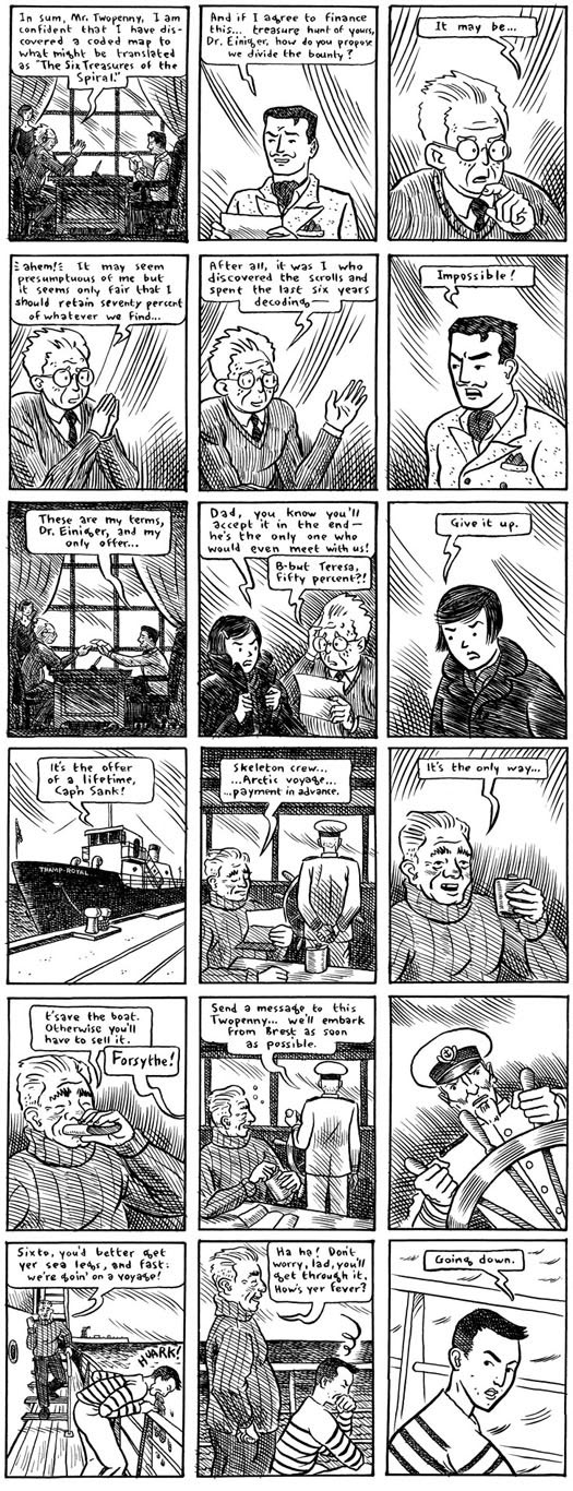 'The Six Treasures of the Spiral,' panel II.