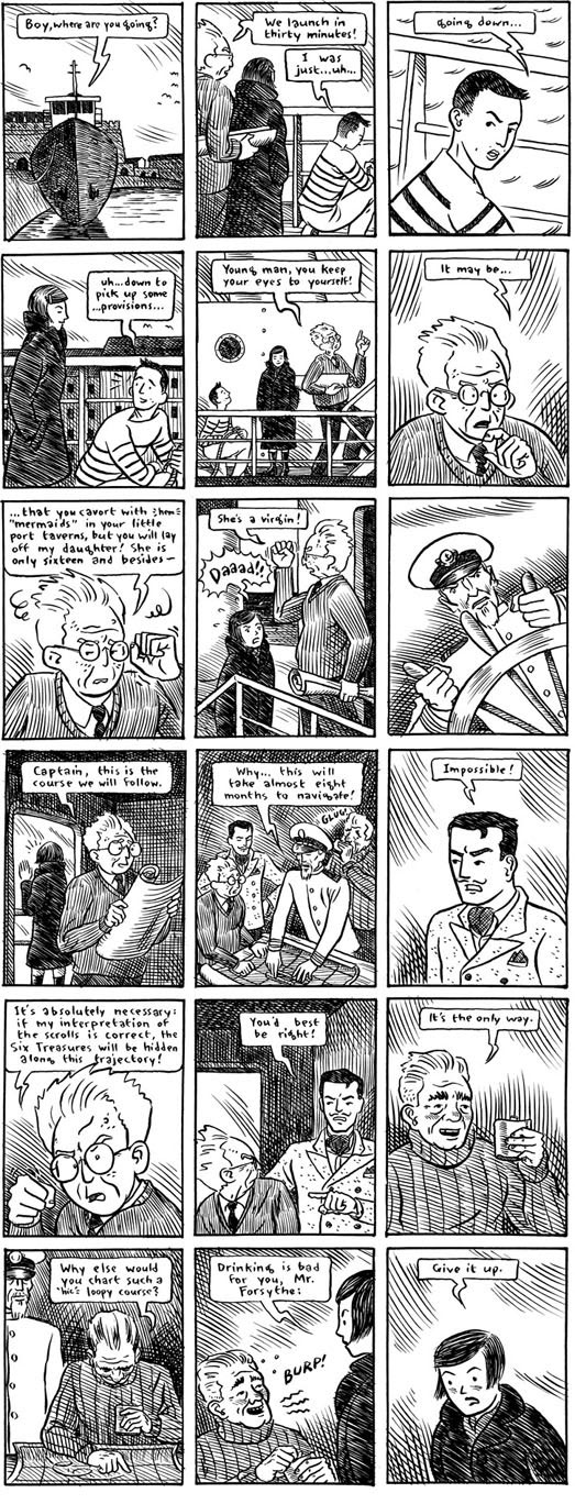 'The Six Treasures of the Spiral,' panel II.